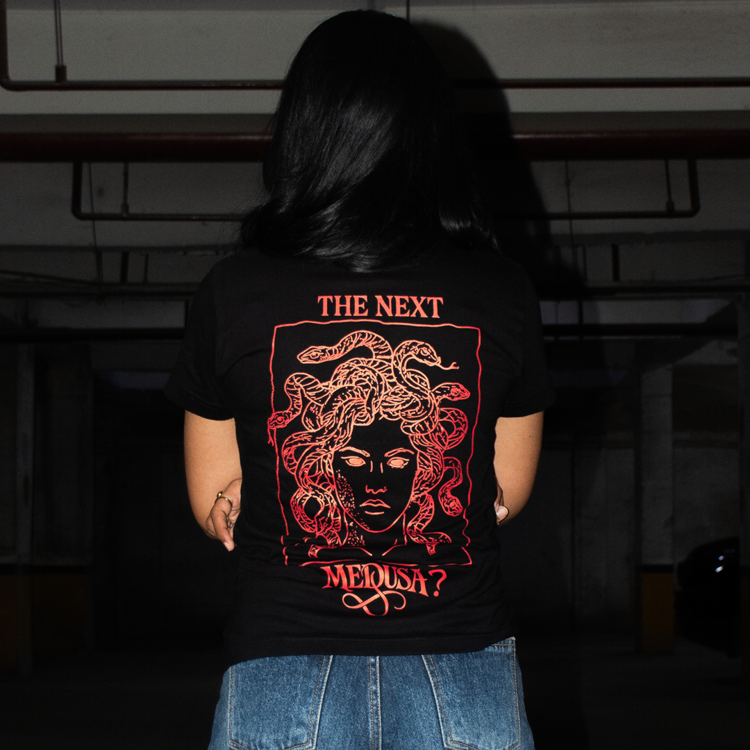 The Duo “मेदुसा” Black Regular Fit Tee – The Next Medusa Edition