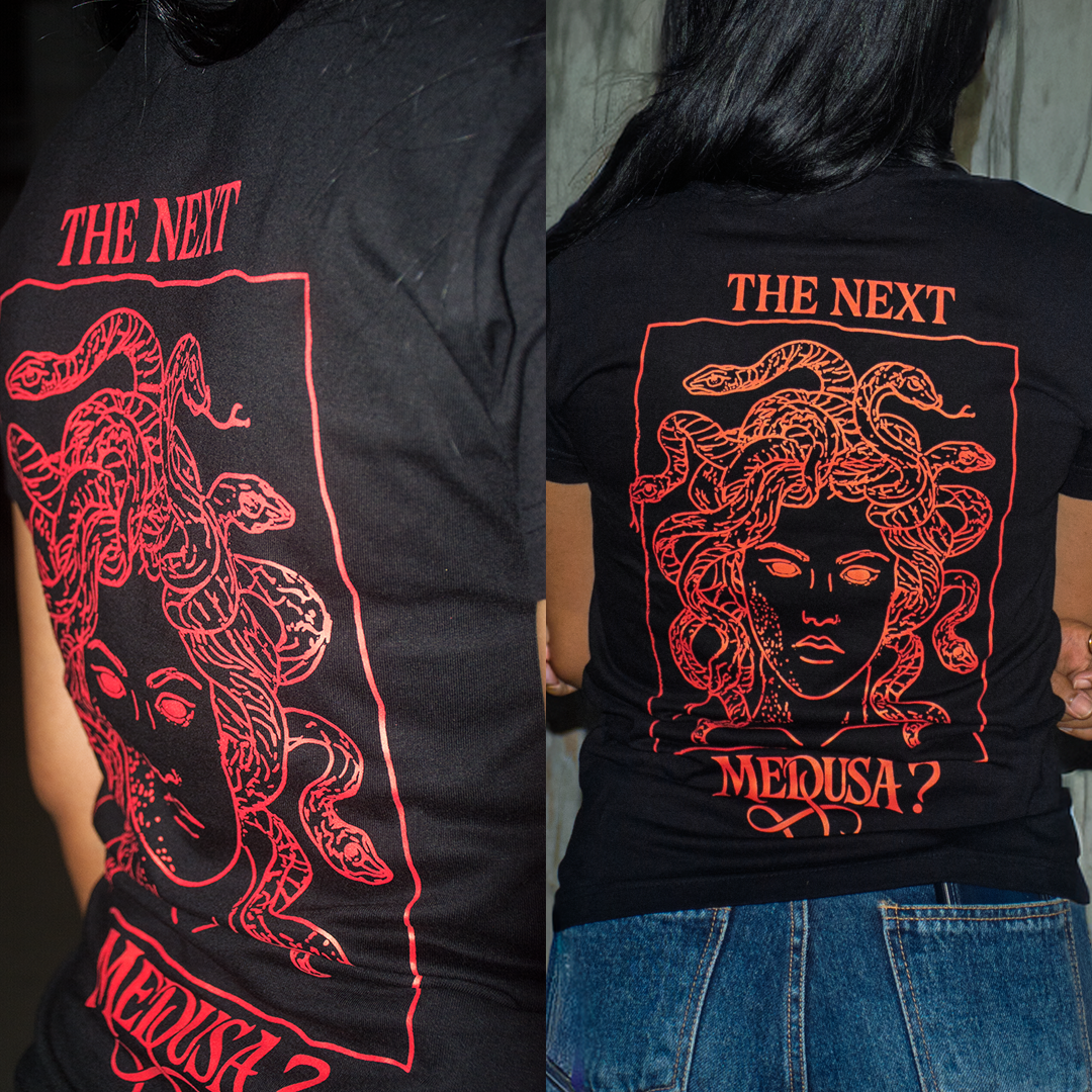 The Duo “मेदुसा” Black Regular Fit Tee – The Next Medusa Edition